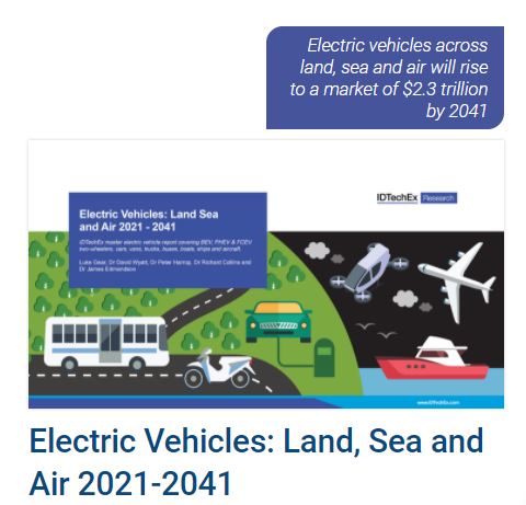 IDTechEx EVs land,sea,air