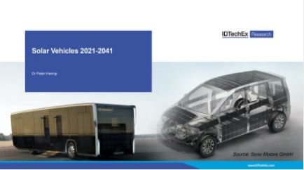 IDTechEx solar vehicles