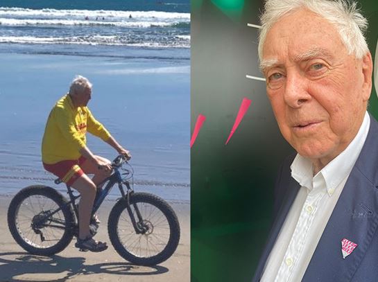 Bob-Harvey-Sir-patrolling-Karekare-on-his-e-bike