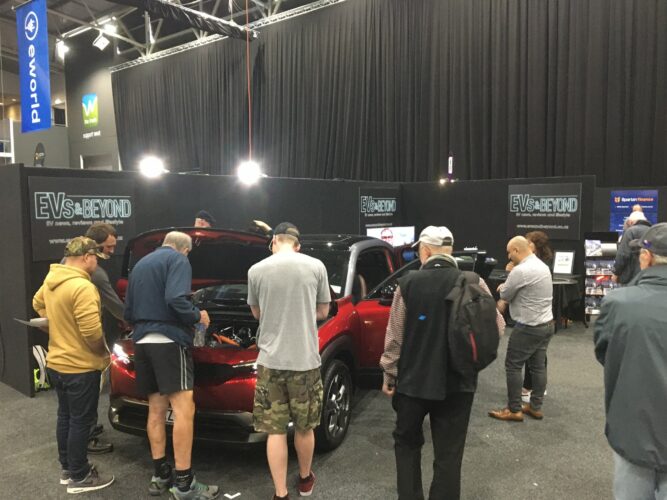 eworld-Mazda-MX-30-at-EVs-and-Beyond-stand-2