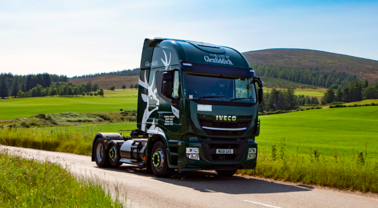 Glenfiddich trucks run on whisky residues