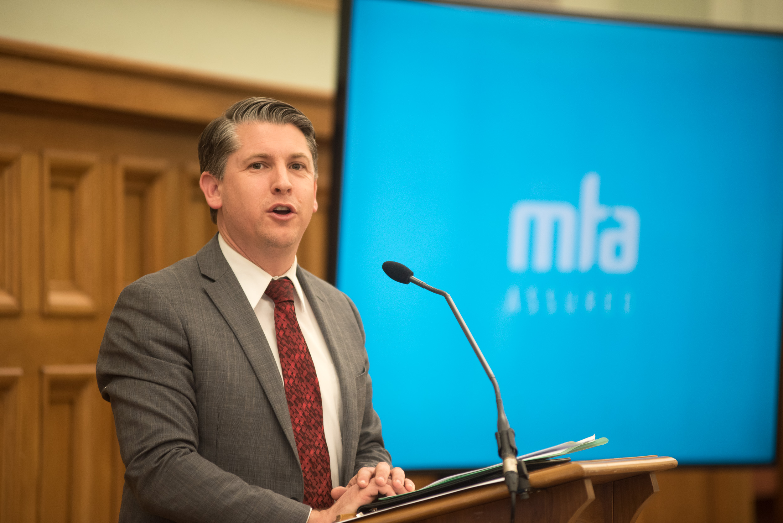 Michael Wood addressing MTA ‘Saving lives. Reducing emissions’ showcase
