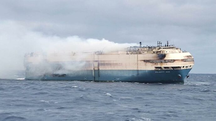 Felicity Ace car carrier fire