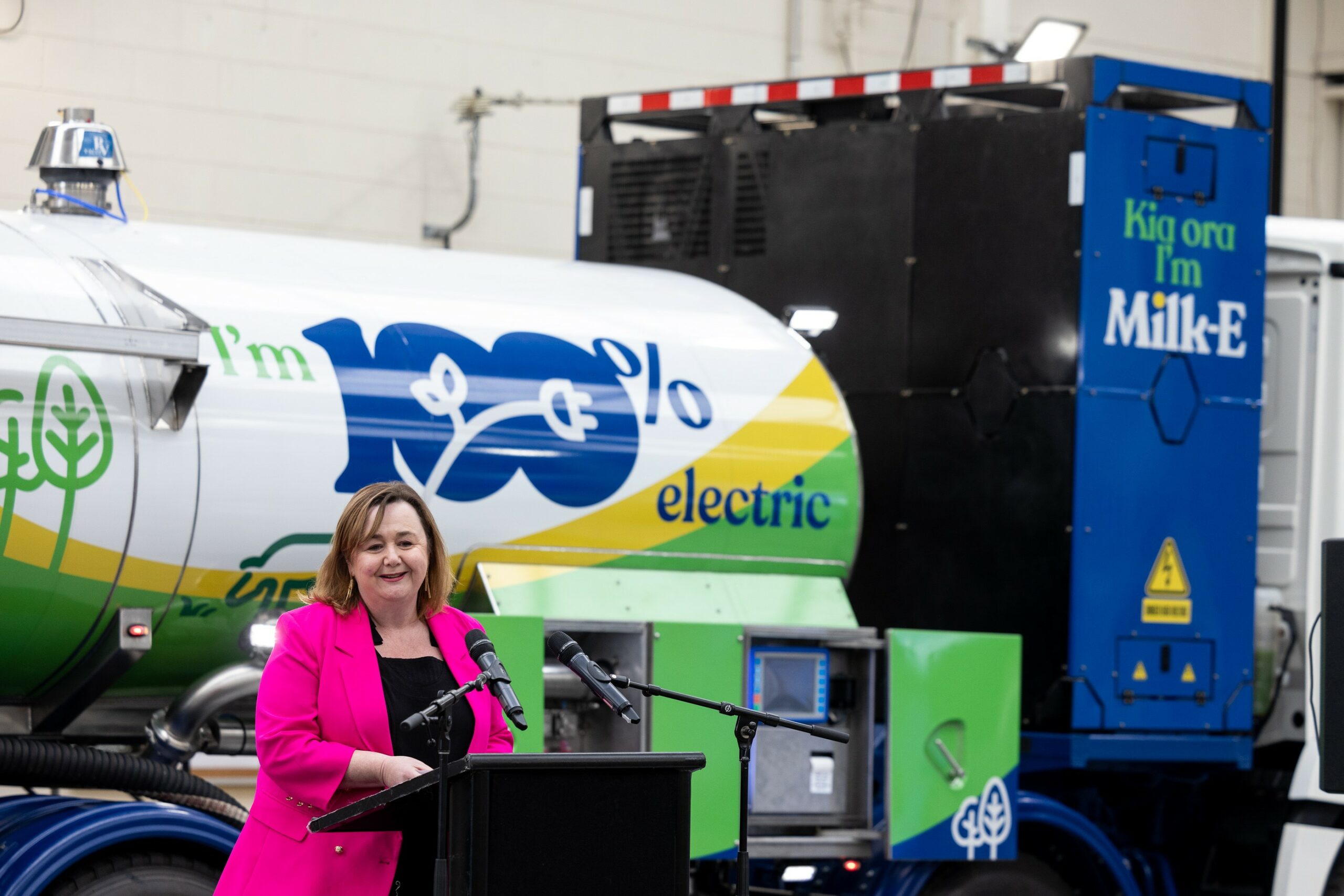 Fonterra-electric-truck-launch-Megan-Woods