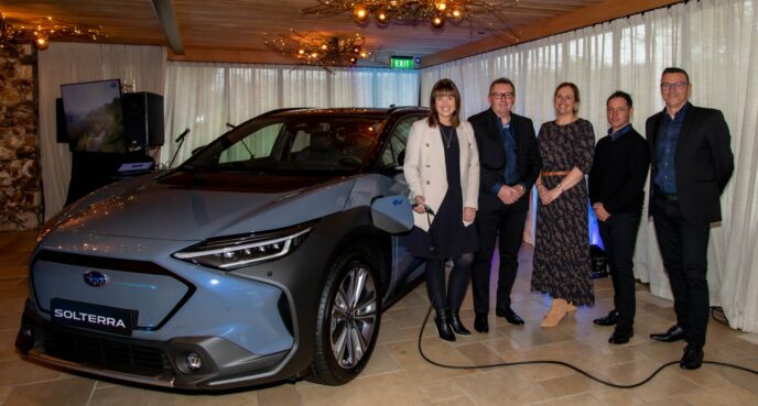 Subaru Solterra-PR_reveal-at-Waiheke-2_SNZ-Executive-team-688×369