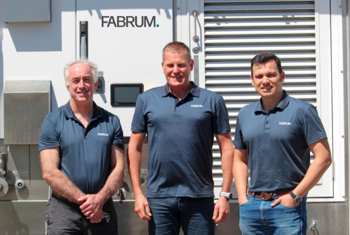 Fabrum founders Hugh Reynolds (technical director), Christopher Boyle (chair) and Dr Ojas Mahapatra