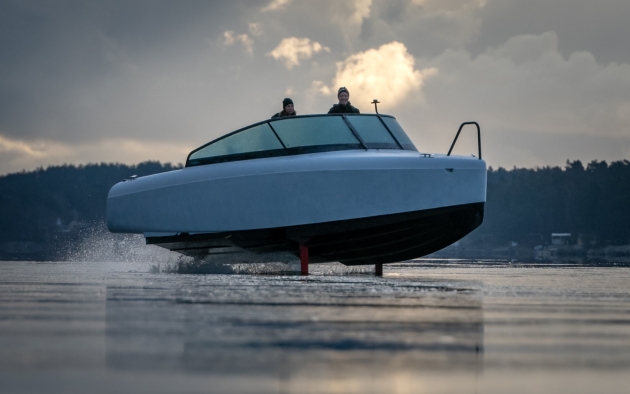 Candela-electric-hydrofoil-boat-Polestar-batteries