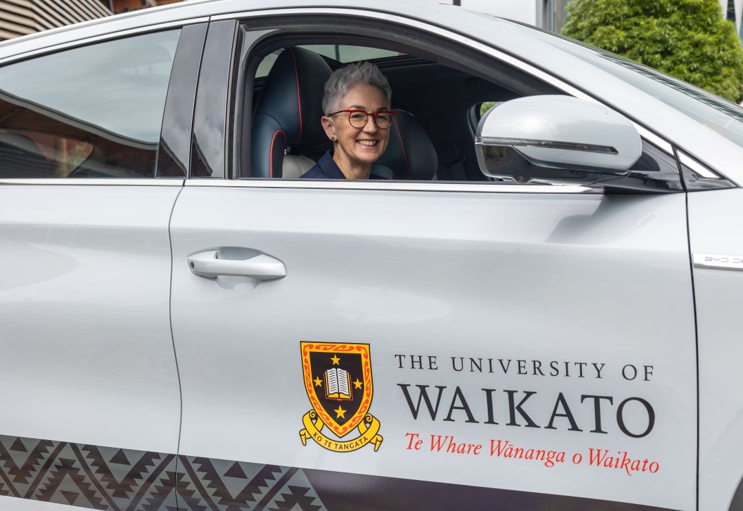 University-of-Waikato-Lynda-Johnston-takes-one-of-the-new-EVs-for-a-spin