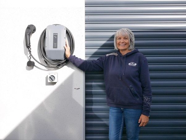 Evnex-charger-Blue-Light-driving-instructor-Mary-Jane-Saunderson