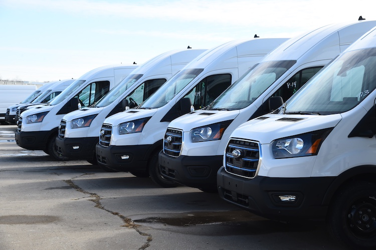 The new E-Transit is produced at Kansas City Assembly Plant – Ford’s first U.S. plant to assemble both batteries and all-electric vehicles in-house
