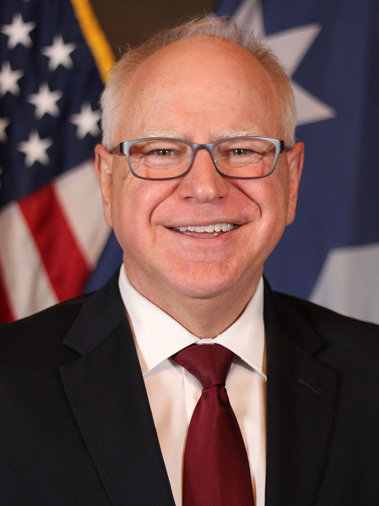 US Minnesota Governor Tim Walz 2024