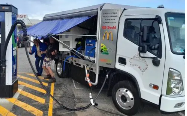 Hyundai Mighty electric truck Australia lap