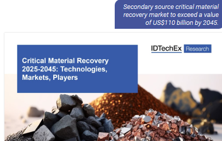IDTechEx critical materials recovery automotive (EVs)