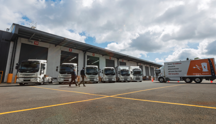 Volvo Trucks NZ BEVS at Waste Management NZ