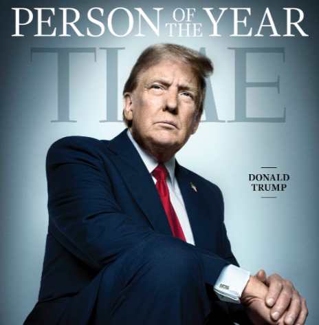 Donald Trump. US president-elect and Time Person of the Year 2024