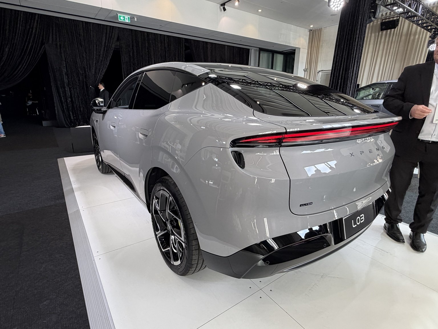 XPeng L03 rear three quarter