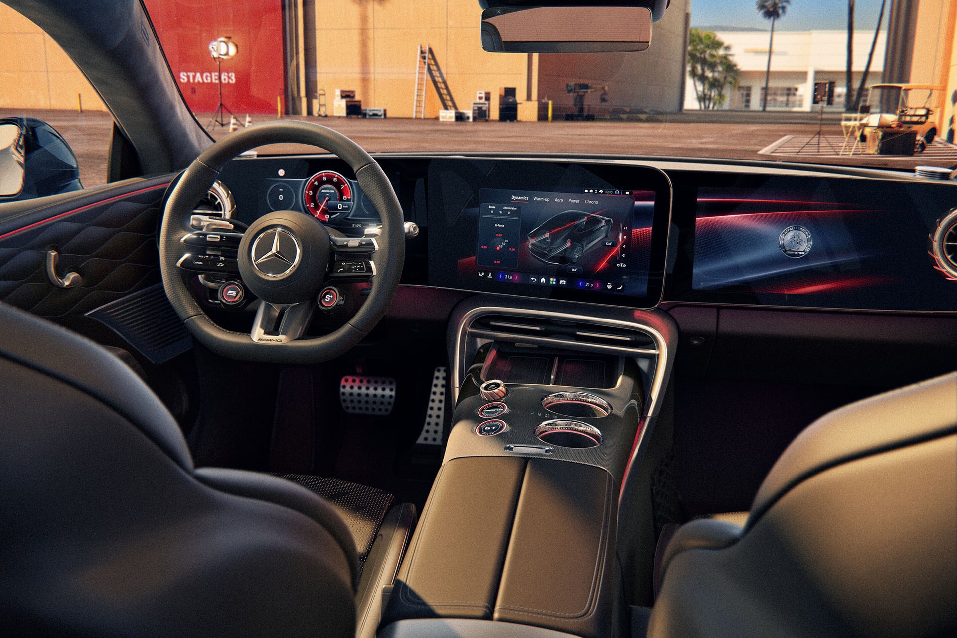 Mercedes-AMG GT 53 interior with central display