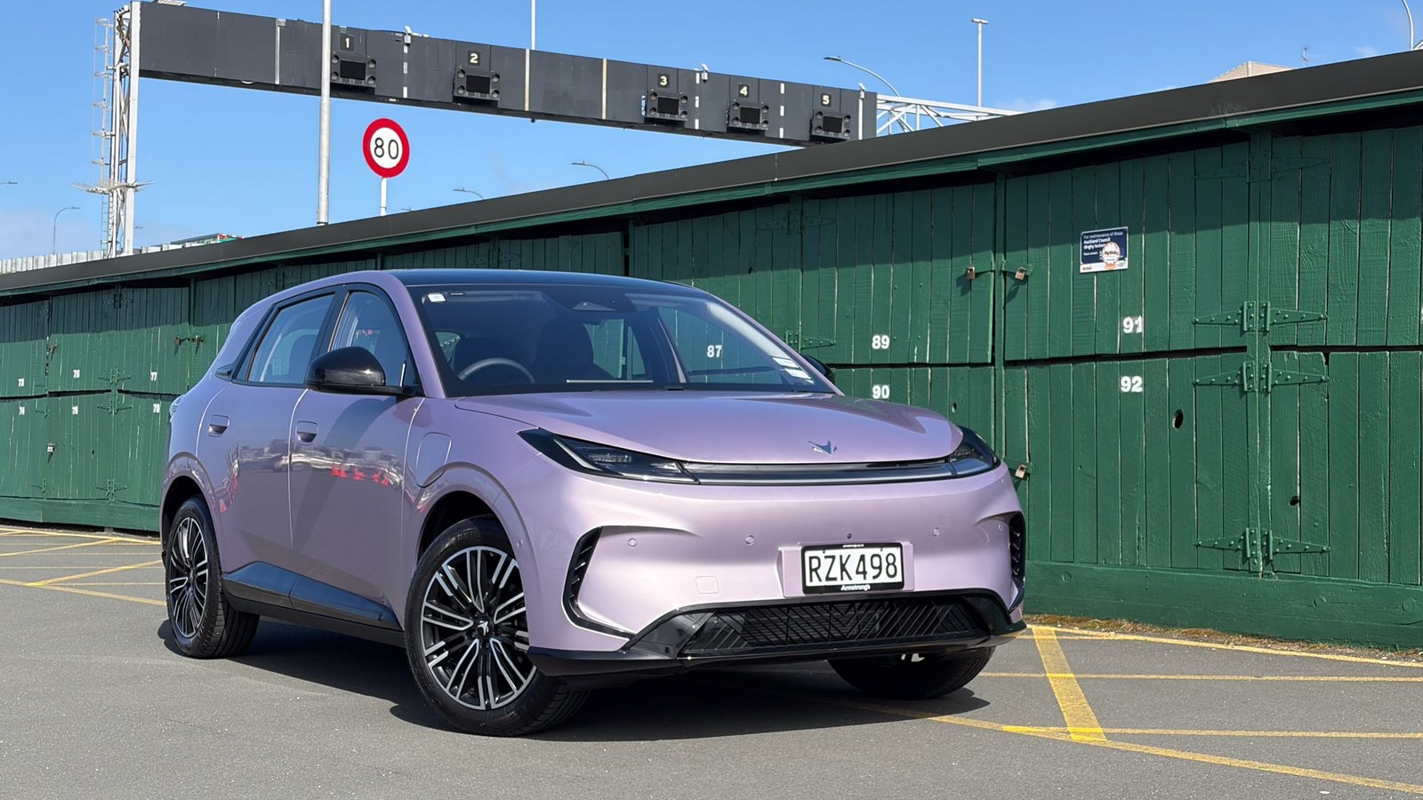 Arcfox T1 in Twilight Purple front three quarter
