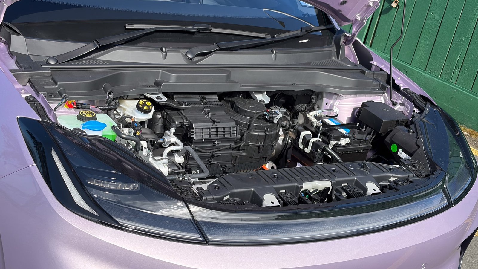 Arcfox T1 motor bay with bonnet open