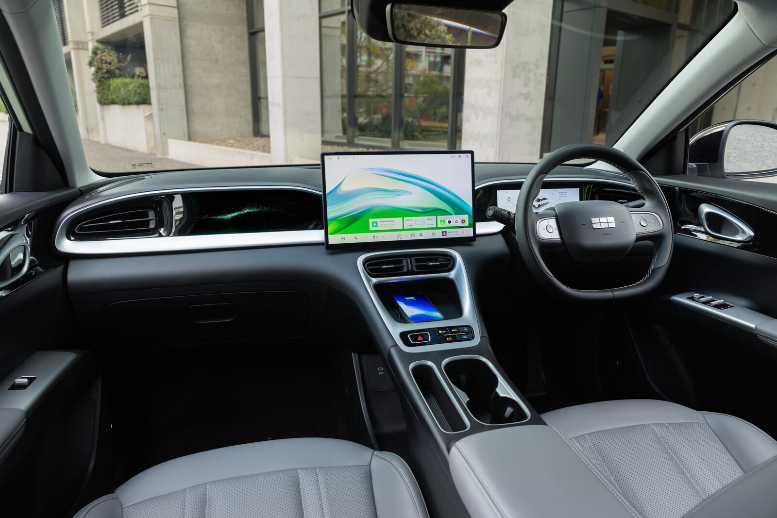 Geely EX2 dashboard with 14.6-inch touchscreen