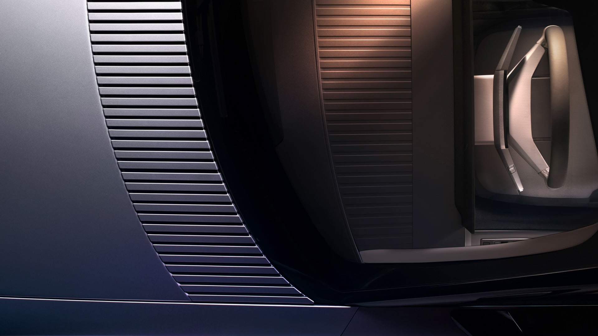 Jaguar Type 01 interior detail showing seating