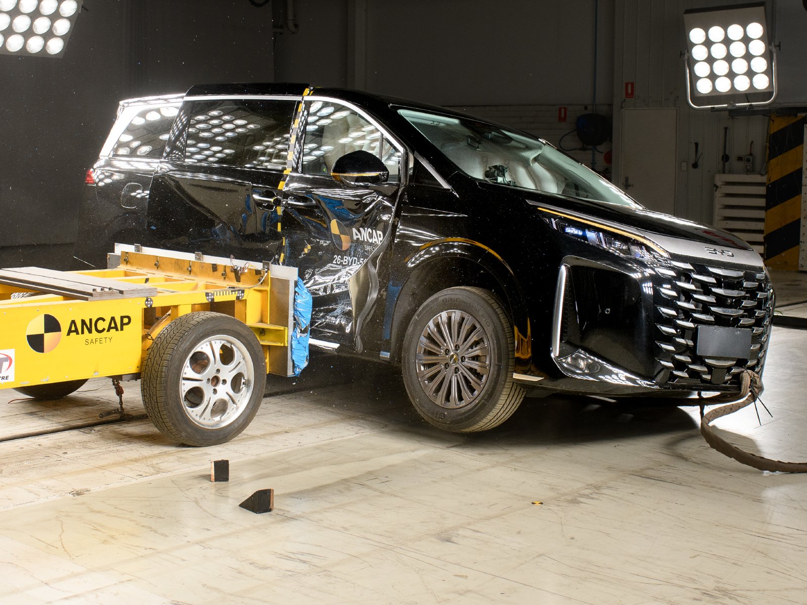 BYD M9 after the ANCAP side impact test