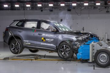 BYD Sealion 5 in the ANCAP frontal offset crash test