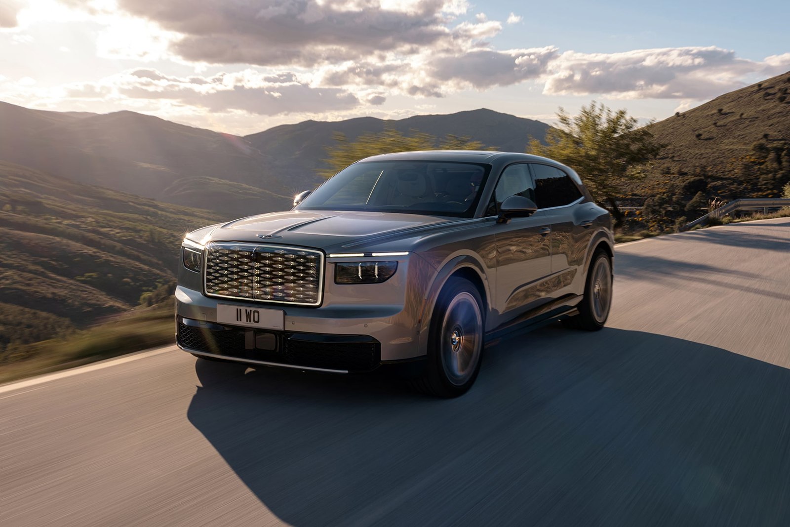 Bentley Torcal S driving on a mountain road