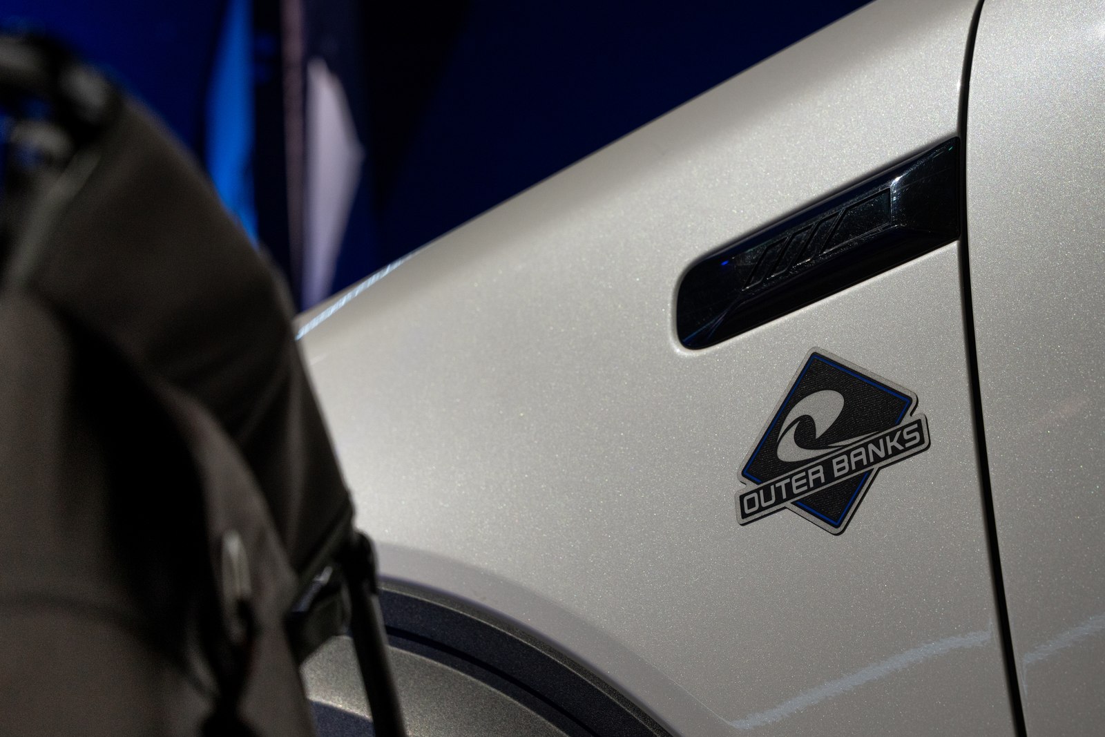 Ford Bronco Basecamp side badge close up