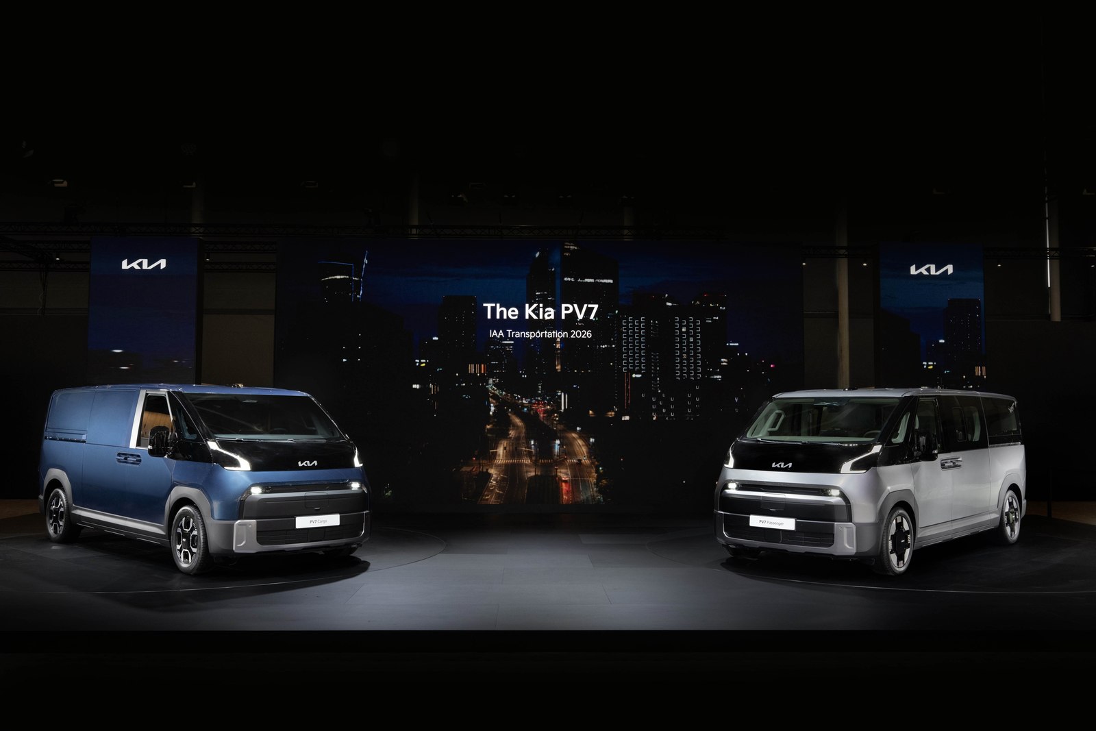 Kia PV7 Cargo and Passenger on the stand at IAA Transportation 2026