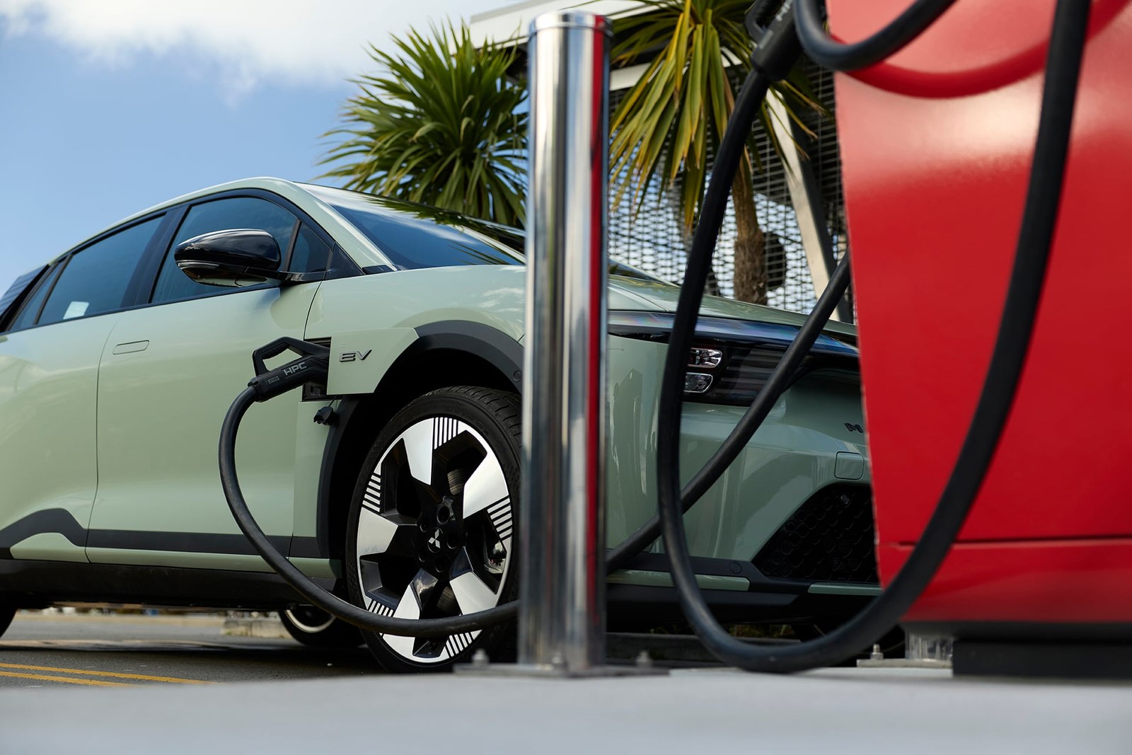 Mitsubishi ASX VR-e plugged into a DC charger