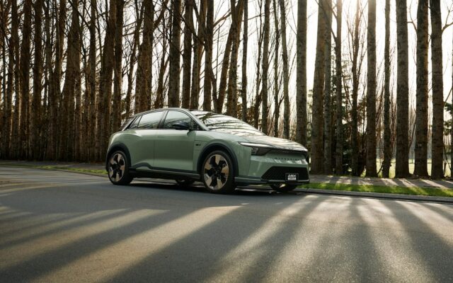 Mitsubishi ASX VR-e on a tree-lined road