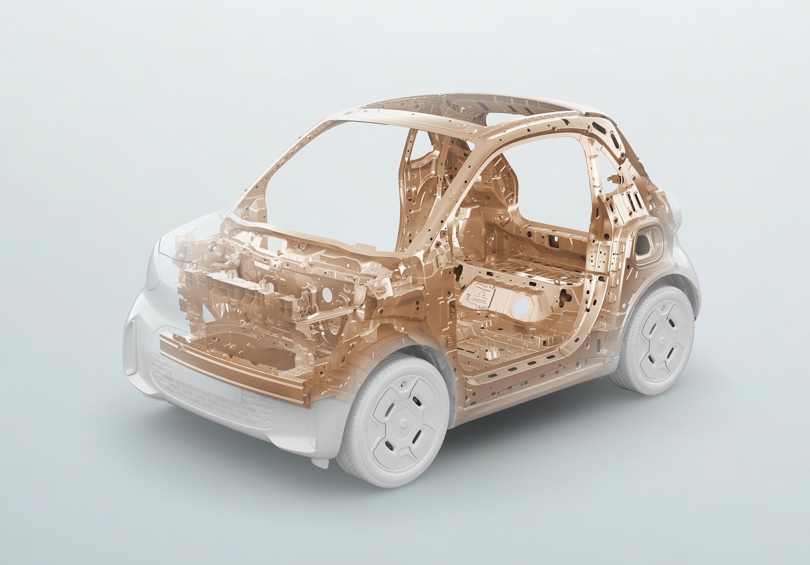 Render of the smart #2 Tridion Cell Evo safety structure