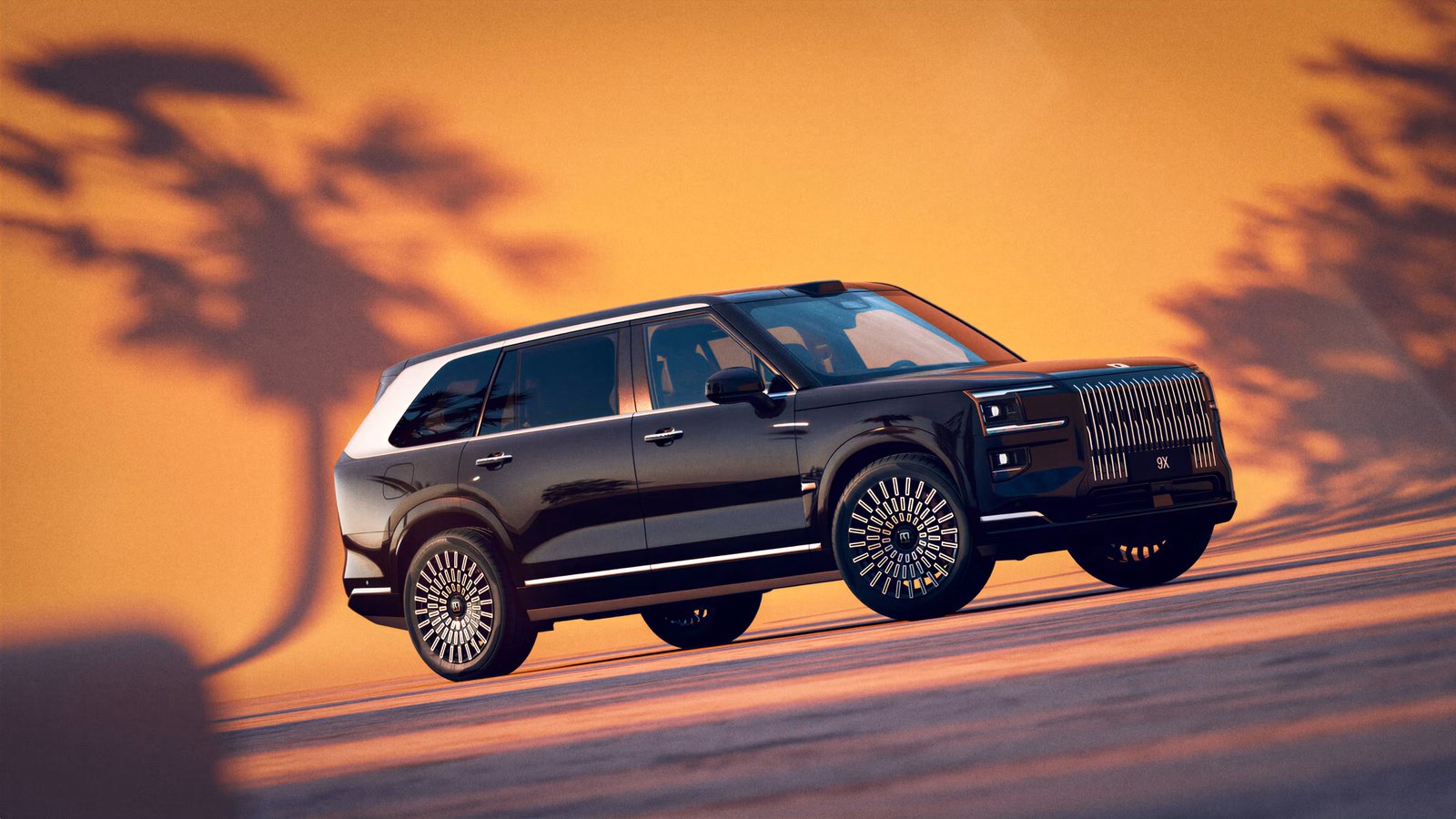 Zeekr 9X large SUV side view