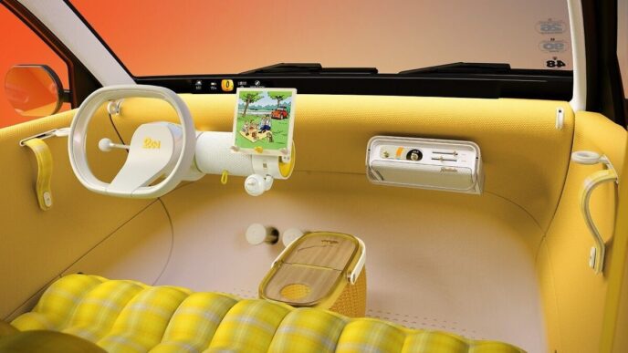 Citroën 2 CV Concept dashboard cylinder