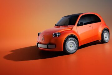 Citroën 2 CV Concept electric car in Infra Red