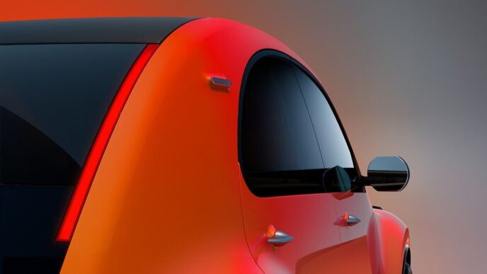 Citroën 2 CV Concept rear and curved roofline