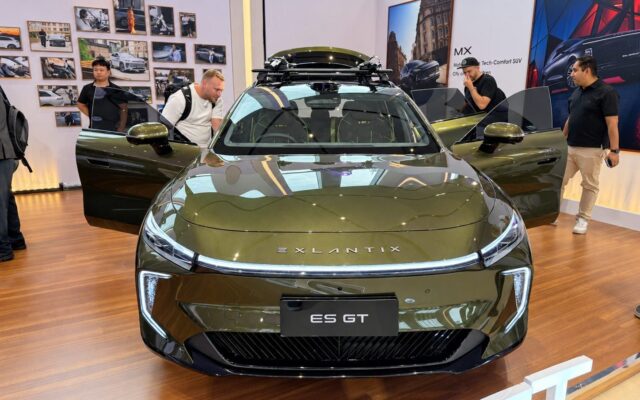 Exlantix ES GT shooting brake front view at the Exeed summit in Shanghai