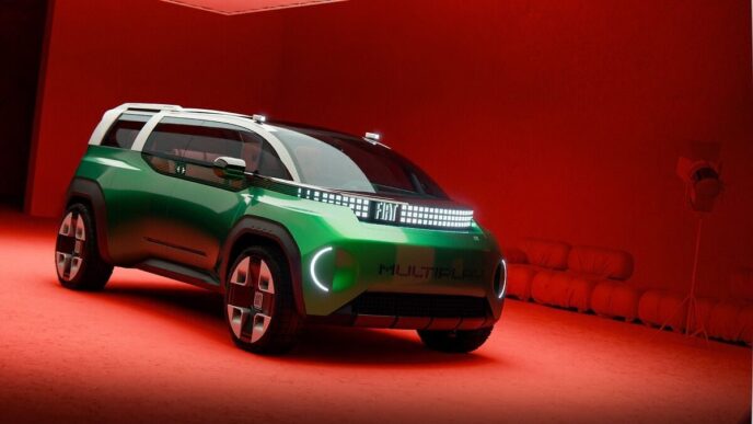 Fiat Multiplay concept spoiler bike rack