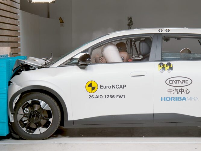 GAC Aion UT in the ANCAP full width frontal crash test