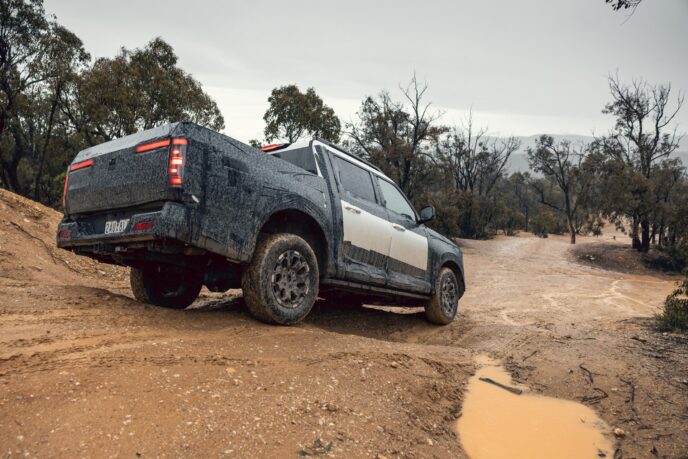 Nissan Navara Pro PHEV prototype in mud
