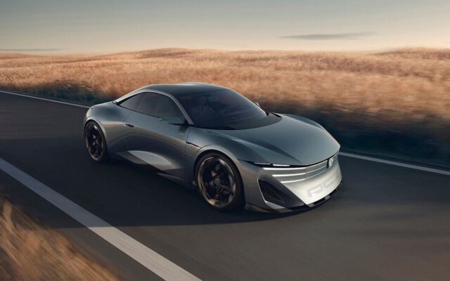 Peugeot RCZ Vision electric coupé concept front