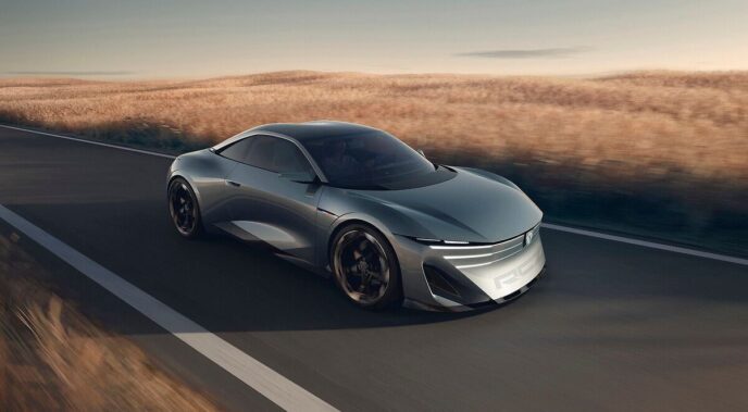Peugeot RCZ Vision electric coupé concept front