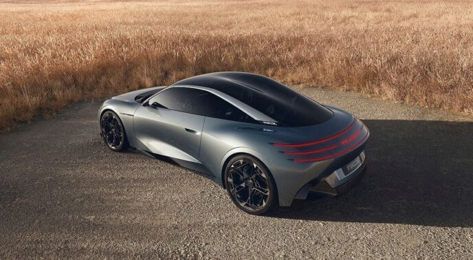 Peugeot RCZ Vision electric coupé concept rear