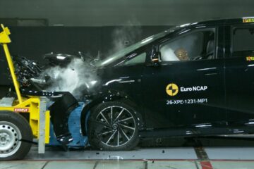 XPeng X9 in the ANCAP frontal offset crash test
